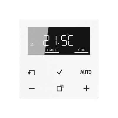 JUNG HOME Raumthermostat-Display, Serie AS/A, alpinweiß