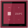 KNX Raumcontroller LS TOUCH mit Rahmen LS ZERO, Secure, Thermoplast lackiert, le rubis (4320M)