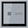 KNX Raumcontroller LS TOUCH mit Rahmen LS ZERO, Secure, Thermoplast lackiert, gris clair 59 (4320O)