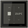 KNX Raumcontroller LS TOUCH mit Rahmen LS ZERO, Secure, Thermoplast lackiert, ombre naturelle 59 (4320R)