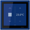 KNX Raumcontroller LS TOUCH mit Rahmen LS ZERO, Secure, Thermoplast lackiert, bleu outremer foncé (4320T)