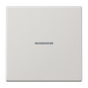 Wippe 1fach, mit Lichtleiter, Duroplast, Serie LS, lichtgrau