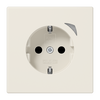 JUNG HOME SCHUKO® Steckdose, 16 A 250 V ~, mit Funktionsanzeige, Safety Plus, Serie LS, weiß (ivory)