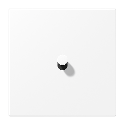 Abdeckung mit Kipphebel "Kegel", 1 Kipphebel, Serie LS 1912, schneeweiß matt (lackiertes Aluminium)