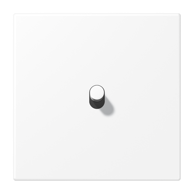 Abdeckung mit Kipphebel "Zylinder", 1 Kipphebel, Serie LS 1912, schneeweiß matt (lackiertes Aluminium)