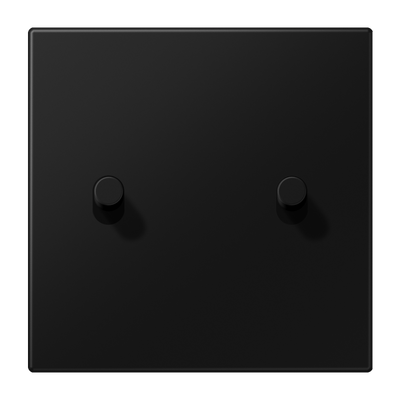 Abdeckung mit Kipphebel "Zylinder", 2 Kipphebel, Serie LS 1912, graphitschwarz matt (lackiertes Aluminium)