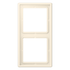 Rahmen, 2fach, LS 990, blanc ivoire (4320B)