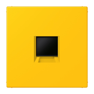 Abdeckung (gerastet) für Modular-Jack-Steckbuchsen, 1fach, UMA-CAT6A, RADIALL, Panduit, Assmann, Serie LS, le jaune vif