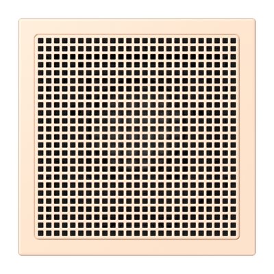 Lautsprechermodul, Thermoplast lackiert, Serie LS, terre sienne pâle (32123)