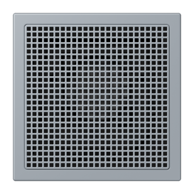 Lautsprechermodul, Thermoplast lackiert, Serie LS, gris clair 59 (4320O)