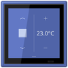 KNX Raumcontroller LS TOUCH mit Rahmen LS 990, Secure, Thermoplast lackiert, bleu outremer 31 (32020)