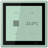 KNX Raumcontroller LS TOUCH mit Rahmen LS 990, Secure, Thermoplast lackiert, vert anglais clair (32041)