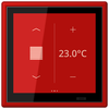KNX Raumcontroller LS TOUCH mit Rahmen LS 990, Secure, Thermoplast lackiert, rouge vermillon 31 (32090)