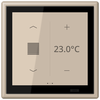 KNX Raumcontroller LS TOUCH mit Rahmen LS 990, Secure, Thermoplast lackiert, ombre naturelle claire (32142)