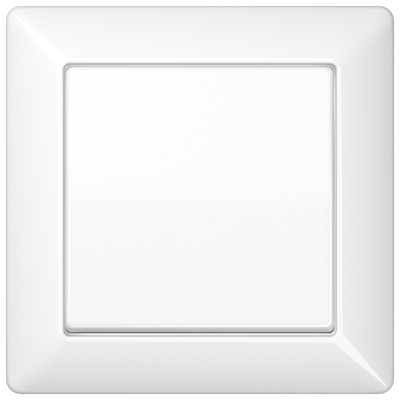 Wippe mit Rahmen, Duroplast, Serie AS, alpinweiß