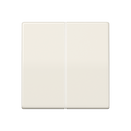 Wippe 2fach, Duroplast, Serie AS, weiß (ivory)