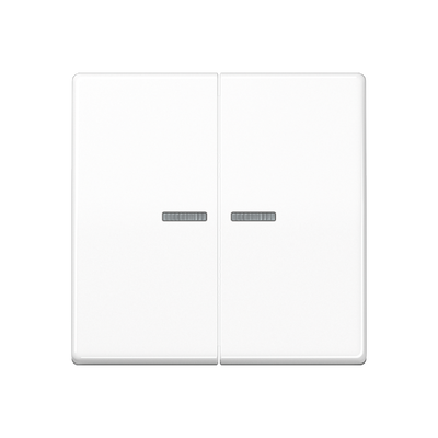 Wippe mit Lichtleiter, Duroplast, Serie AS, alpinweiß