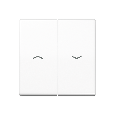 Wippe, mit Pfeilsymbolen, Duroplast, Serie AS, alpinweiß