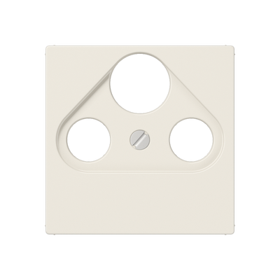 Abdeckung für Universal-Sat/BK-Dosen 1fach, Duroplast, Serie AS, weiß (ivory)