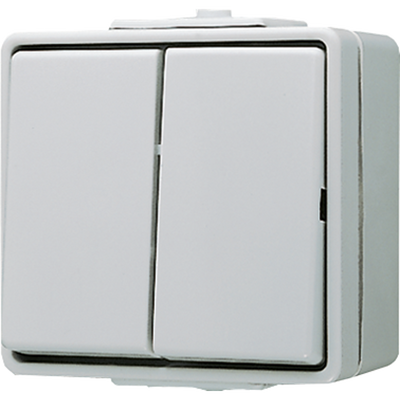 Wippschalter, Serien, 10 AX 250 V ~, IP 44, WG 600