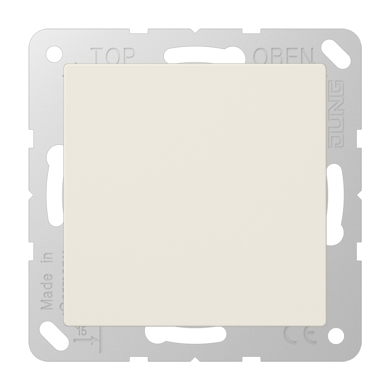 Blind-Abdeckung (gerastet), Thermoplast, Serie AS, weiß (ivory)