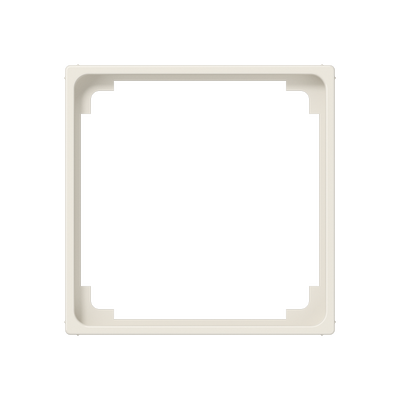 Zwischenrahmen 50 x 50 mm, Thermoplast, weiß (ivory), senkrechte und waagerechte Montage