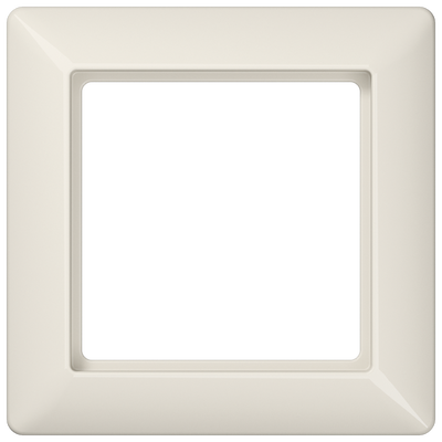Rahmen 1fach, senkrechte und waagerechte Montage, Duroplast, AS 500, weiß