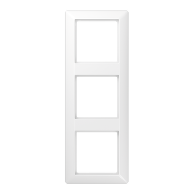 Rahmen 3fach, senkrechte und waagerechte Montage, Duroplast, AS 500, alpinweiß