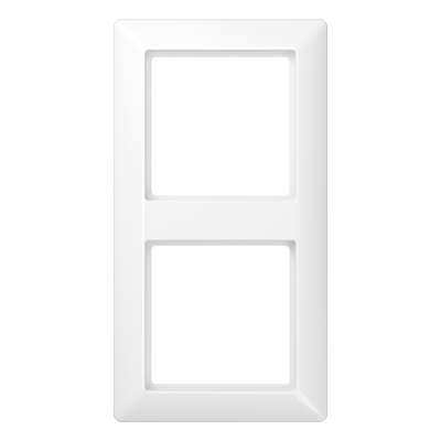 Rahmen 2fach, senkrechte und waagerechte Montage, Thermoplast, AS 500, alpinweiß