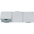 SCHUKO®-Dreifach-Steckdose, 16 A 250 V ~, Schraubklemmen, waagerecht, IP 44, WG 600