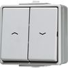 Jalousietaster, 1-pol. (1 Antrieb), 10 A 250 V ~, IP 44, WG 600