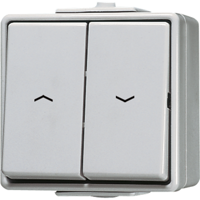Jalousietaster, 1-pol. (1 Antrieb), 10 A 250 V ~, IP 44, WG 600