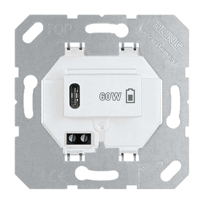 USB-Ladegerät PD, 1 x Typ C, alpinweiß