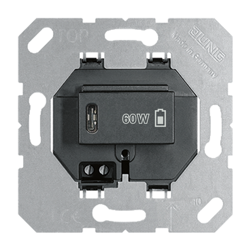 USB-Ladegerät PD, 1 x Typ C, schwarz