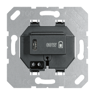 USB-Ladegerät PD, 1 x Typ C, schwarz