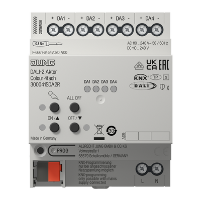 KNX DALI-2 Aktor Colour 4fach, REG, 4 TE, Secure