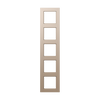 Rahmen 5fach, A 550, Thermoplast lackiert, champagner, senkrechte und waagerechte Montage