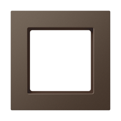 Rahmen 1fach, senkrechte und waagerechte Montage, Thermoplast lackiert, A 550, mokka