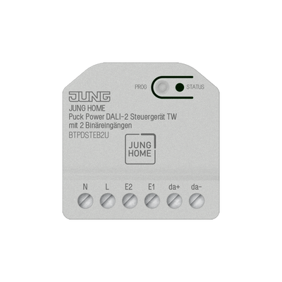 JUNG HOME Puck Power DALI-2 Steuergerät TW mit 2 Binäreingängen