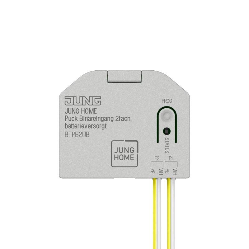 JUNG HOME Puck Binäreingang 2fach, batterieversorgt