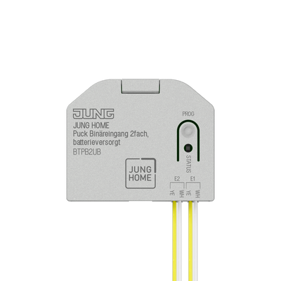 JUNG HOME Puck Binäreingang 2fach, batterieversorgt