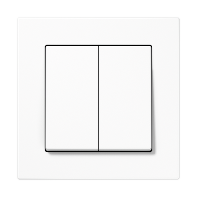 Matter Taster 2fach, batterieversorgt, Set , 4-kanalig, Serie A, alpinweiß