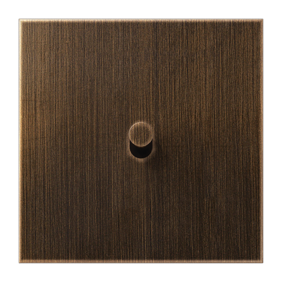Abdeckung mit Kipphebel "Kegel", 1fach, 1 Kipphebel, Serie LS 1912, Messing antik