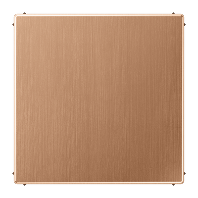 Blind-Abdeckung (gerastet), Metall, PVD-beschichtet, Serie LS, Bronze gebürstet