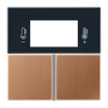Tastensatz, F40 Raumcontroller, Metall, PVD-beschichtet, Serie LS, Bronze gebürstet