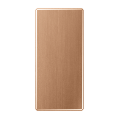 Abdeckung in Tastenfarbe, F50, Metall, PVD-beschichtet, Serie LS, Bronze gebürstet