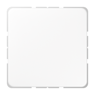 Blind-Abdeckung (gerastet), Thermoplast, Serie CD, alpinweiß