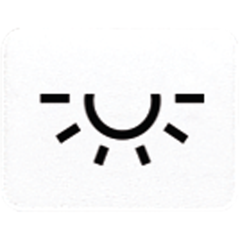 Kalotte, lichtundurchlässig, Symbol Licht, alpinweiß