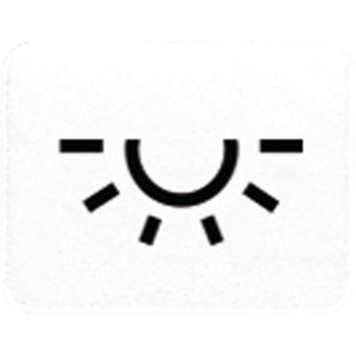 Kalotte, lichtundurchlässig, Symbol Licht, alpinweiß