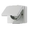 SCHUKO®-Steckdose, 16 A 250 V ~, senkrecht, IP 44, WG 600